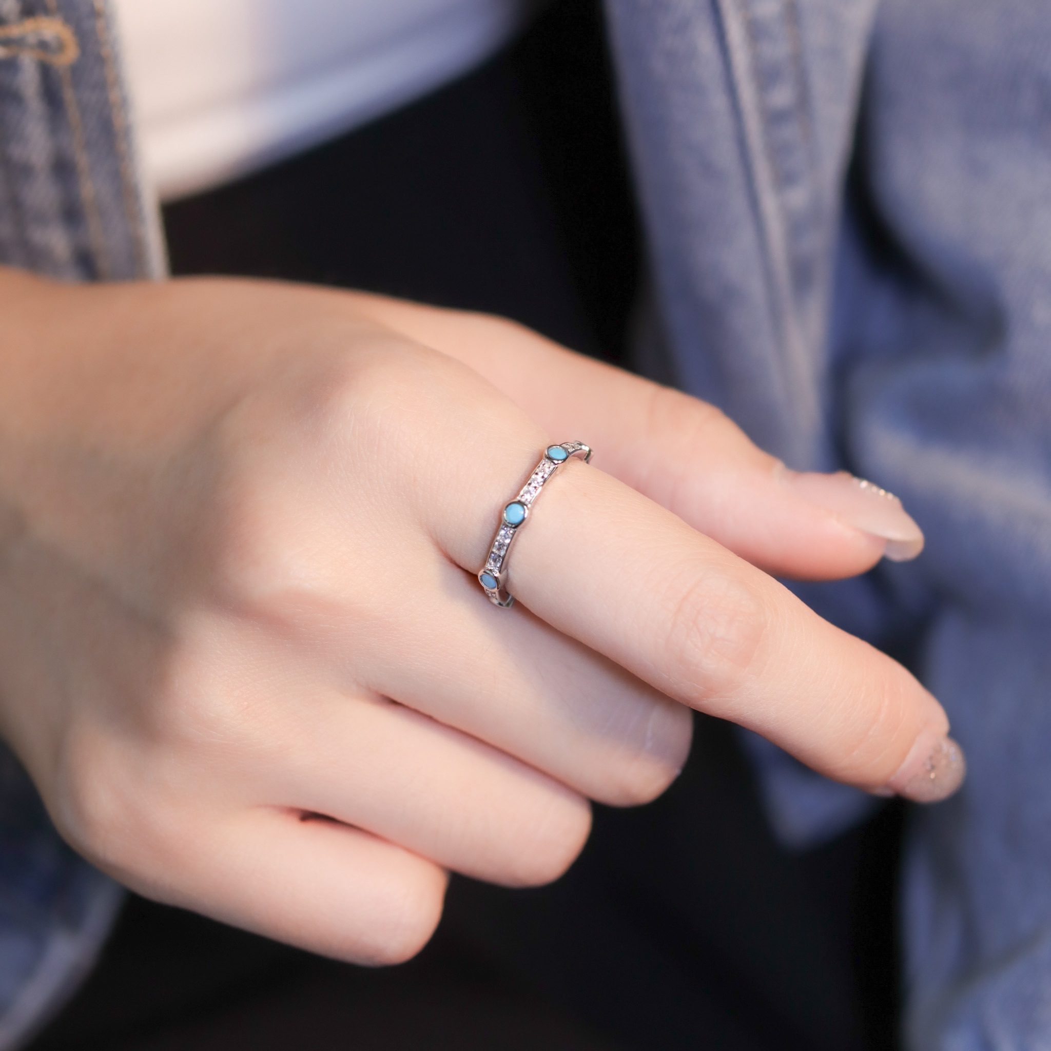 | 925銀 | 秘綠之境戒指 | RI0874 |