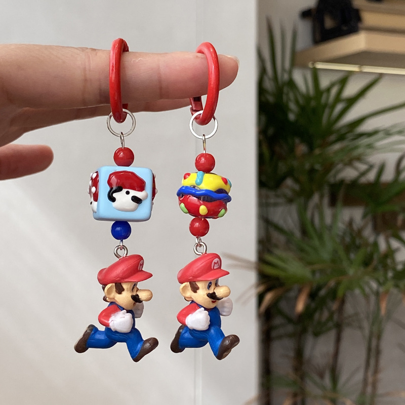 《6000》馬力歐公仔鑰匙扣