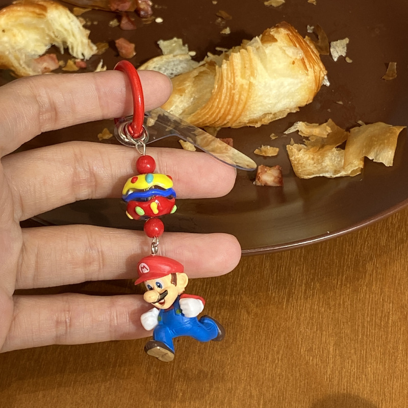 《6000》馬力歐公仔鑰匙扣