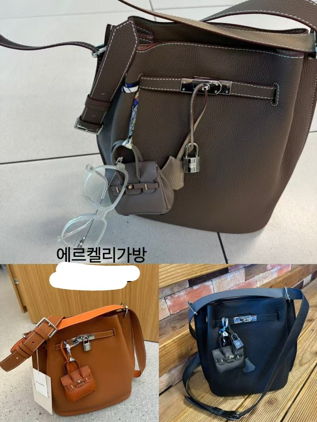 JU4334 牛皮鎖頭斜背包