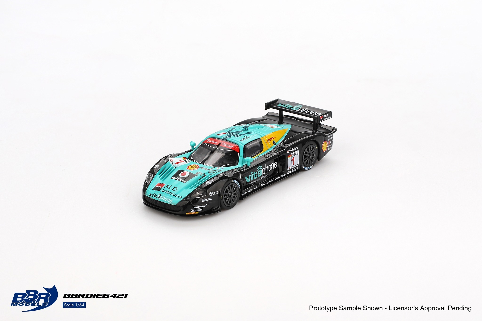 【預訂】BBR Models Maserati MC12 Competizione #1 Vitaphone Racing Team 2008 Spa 24 Hrs. Winner