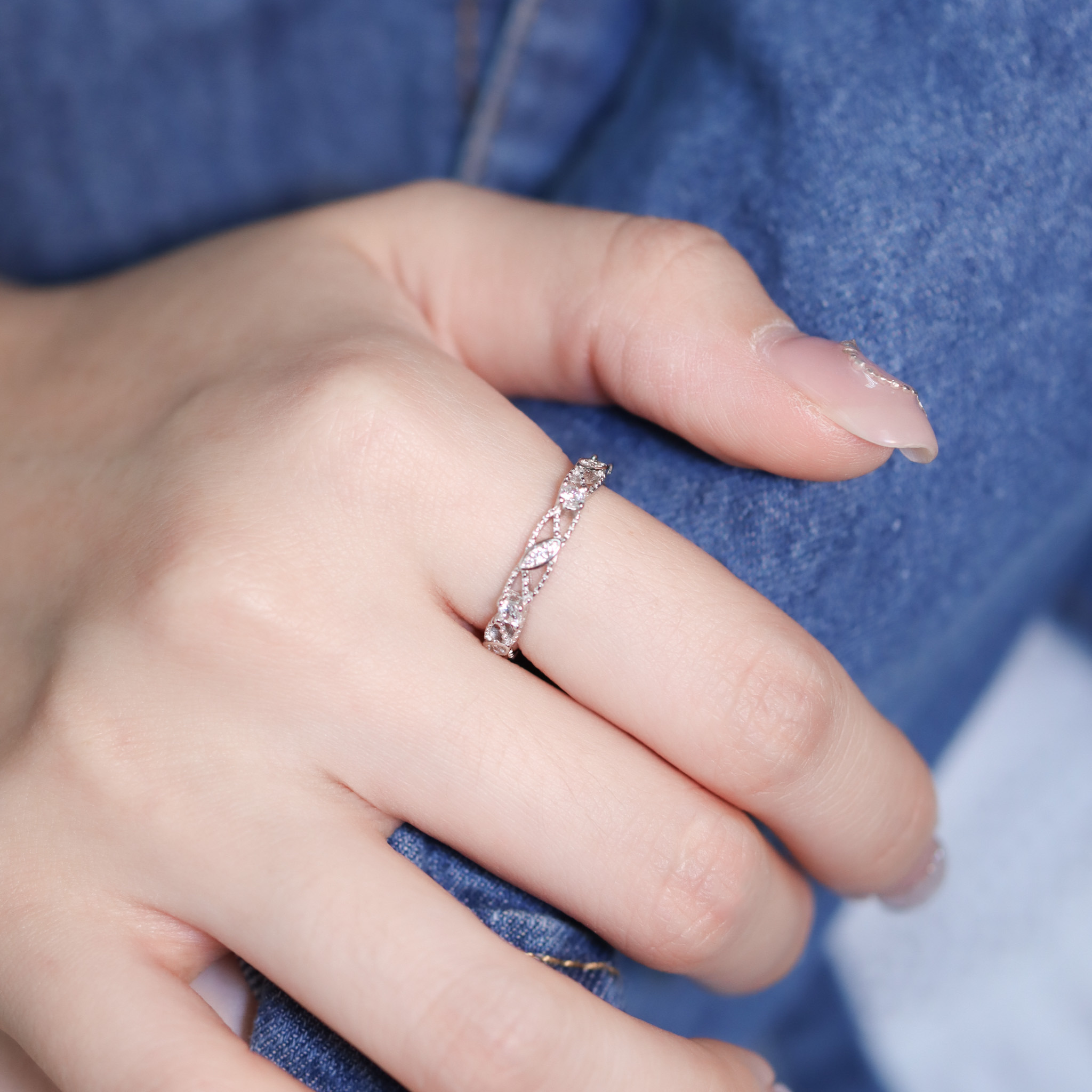 | 925銀 | 花瓣銀河戒指 | RI0876 |