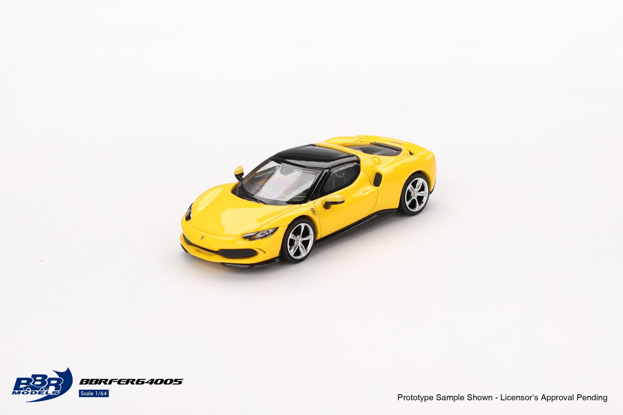 【預訂】BBR Models Ferrari 296 GTB Giallo Modena