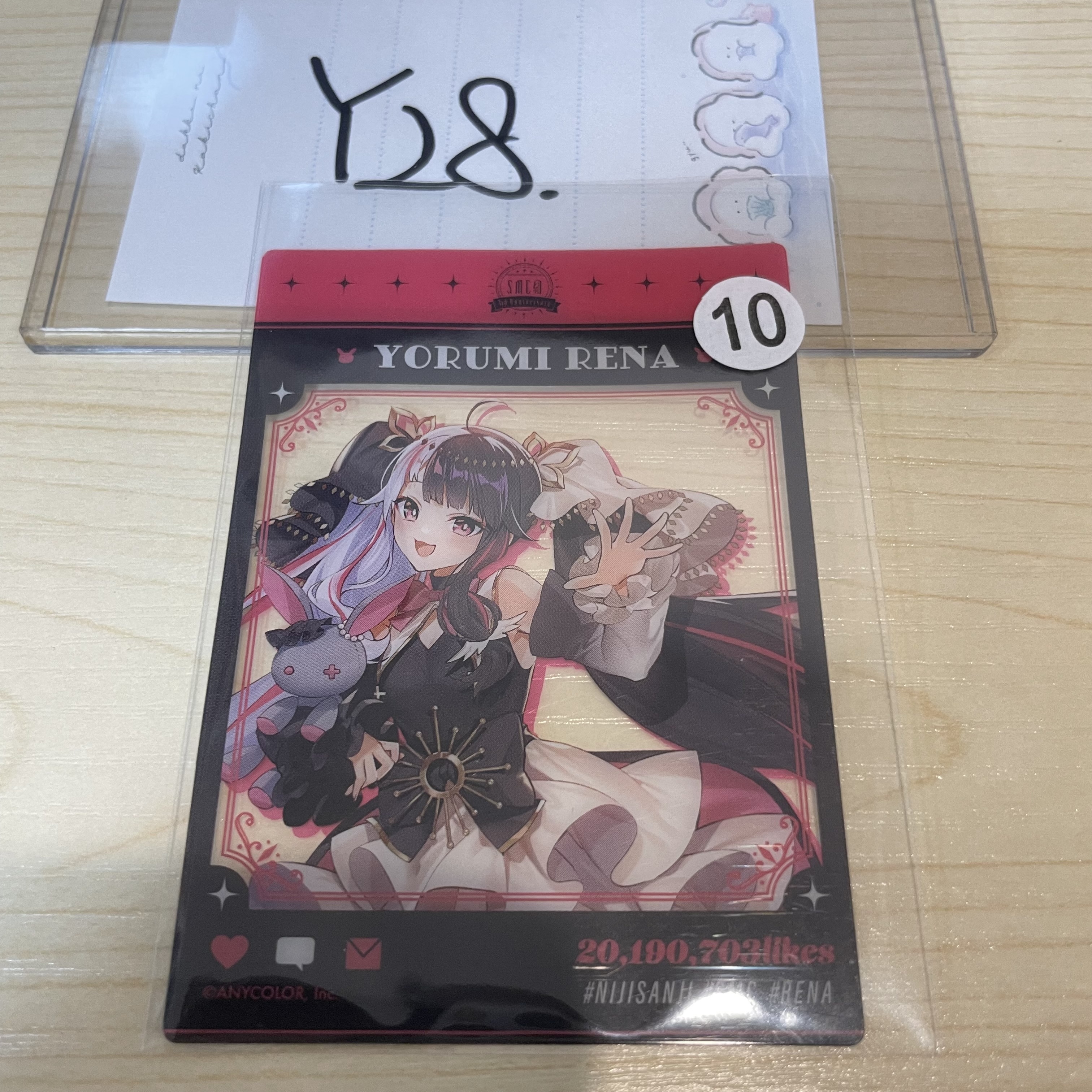 彩虹社 夜見 小卡                                            Y28