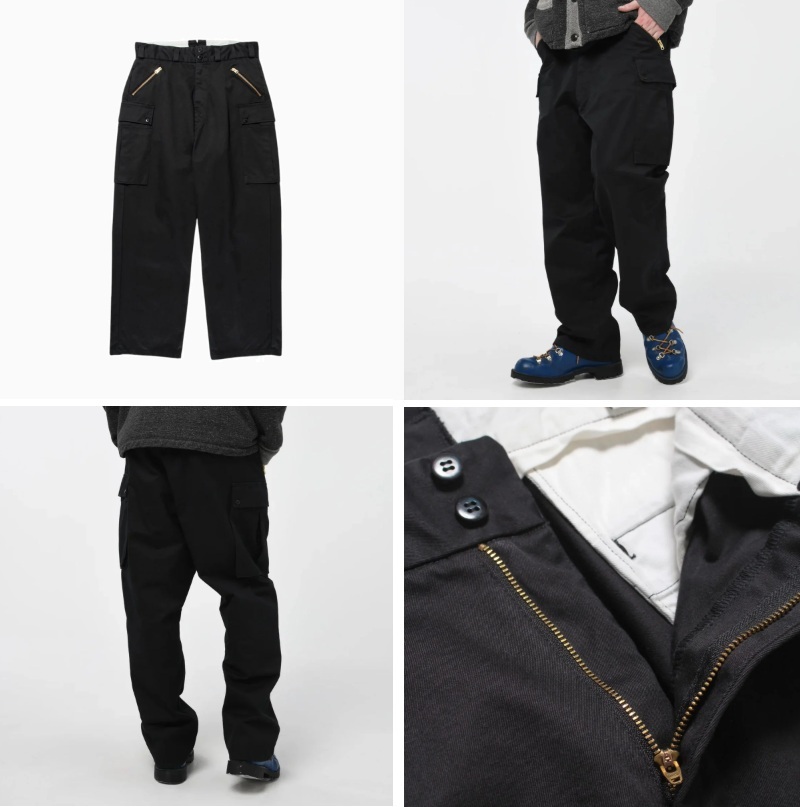 8/30 MORE SALE : BOWWOW MOUNTAIN CARGO PANTS - BLACK PRE ORDER ITEM (預訂中)