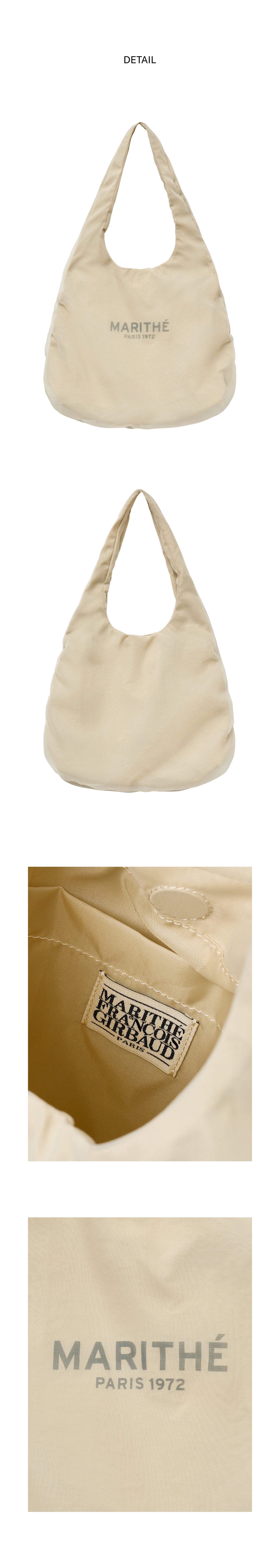 【Marithe Francois Girbaud】CLASSIC LOGO HOBO BAG_2COLORS MARITHÉ+FRANҪOIS GIRBAUD | 🖤 NEW ARRIVALS • Now open