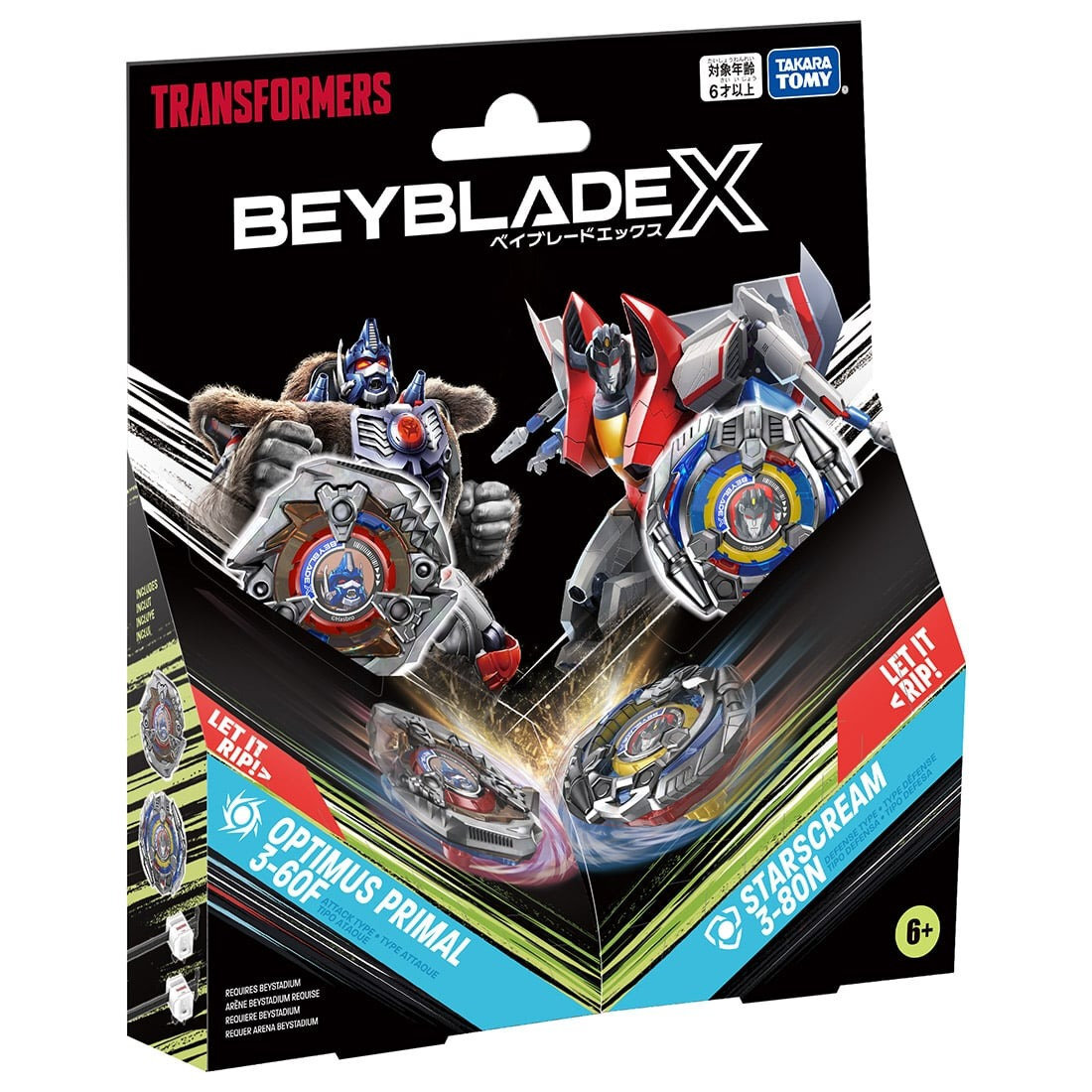 Takara Tomy BeybladeX BX-00 Double Starter 變形金剛 柯柏文 / 星星叫