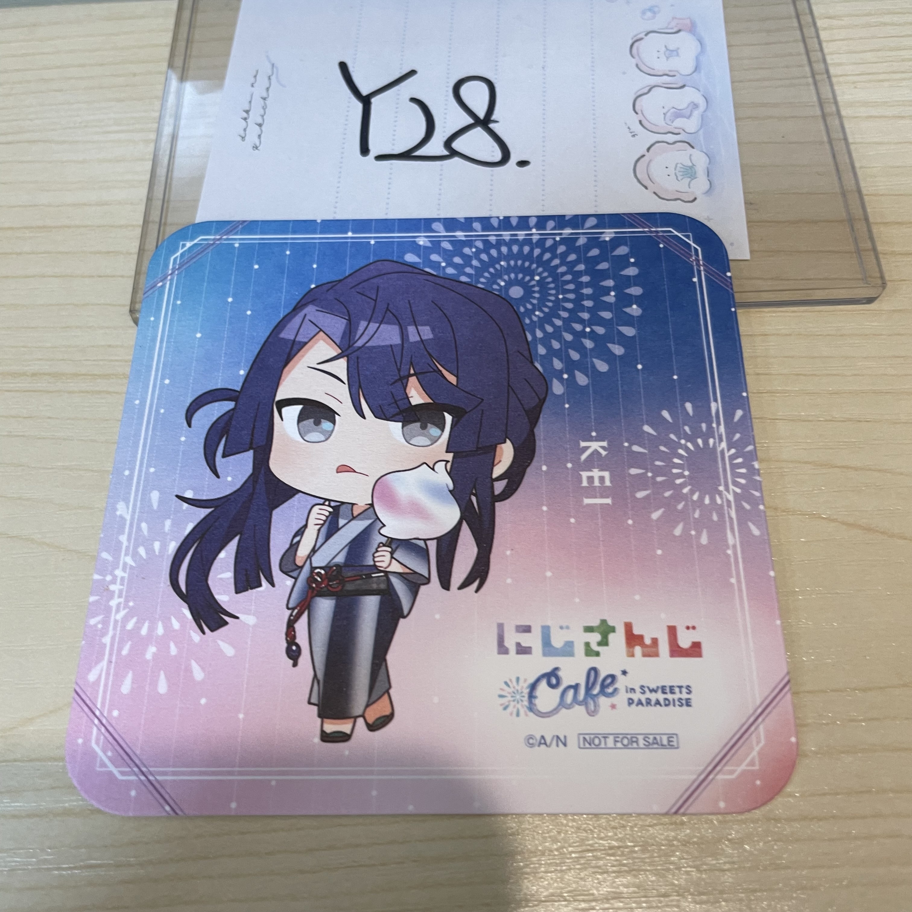 彩虹社 長尾景 杯墊                                           Y28