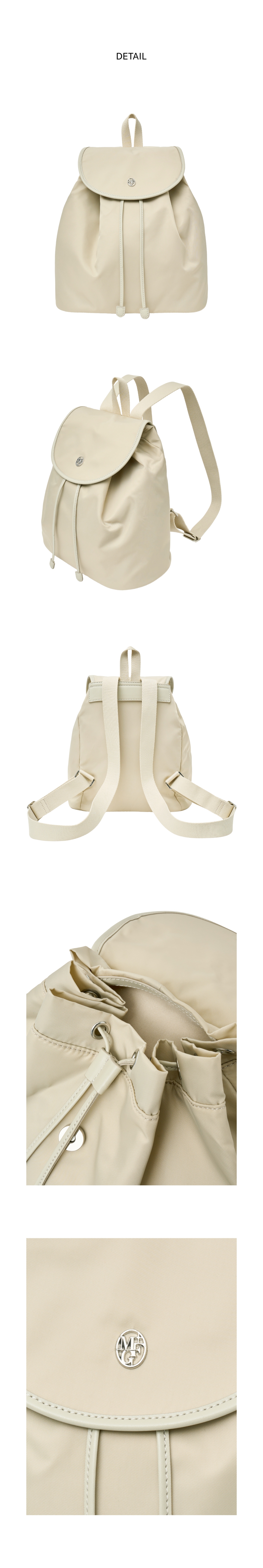 MFG) Marithe - CIRCLE LOGO BUCKET BACKPACK