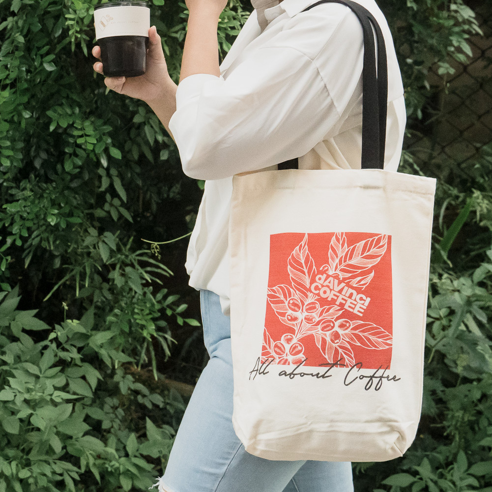 達文西品牌托特包 | 咖啡花款