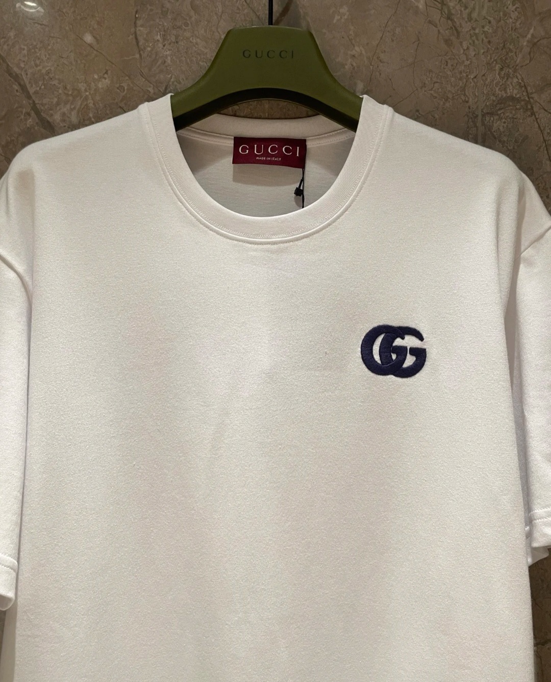GG 白色 刺繡GG Logo Tee