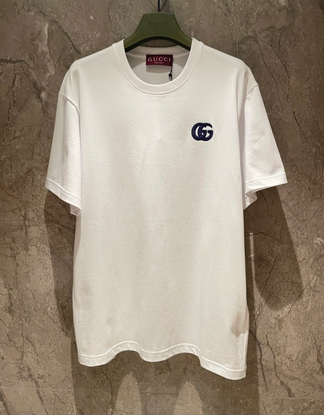 GG 白色 刺繡GG Logo Tee