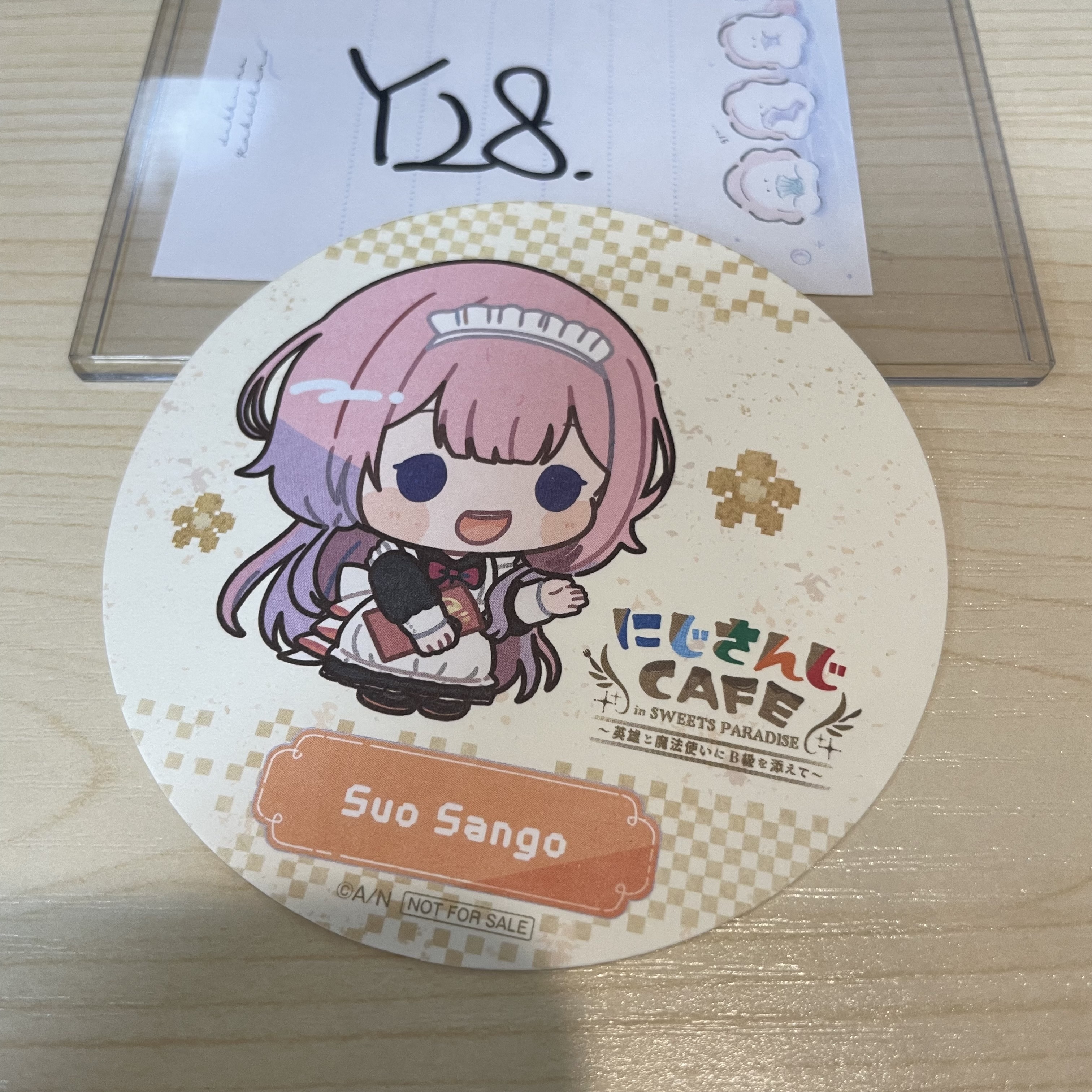 彩虹社 周央 杯墊                                          Y28