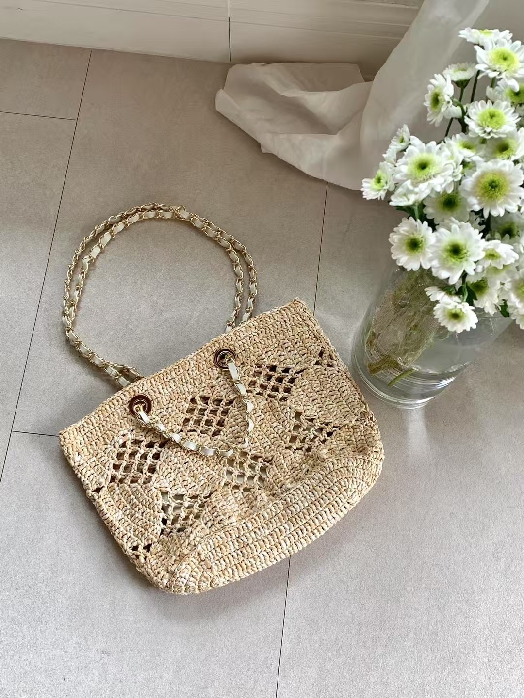 ♥︎假日Coco Raffia 2Way編織包