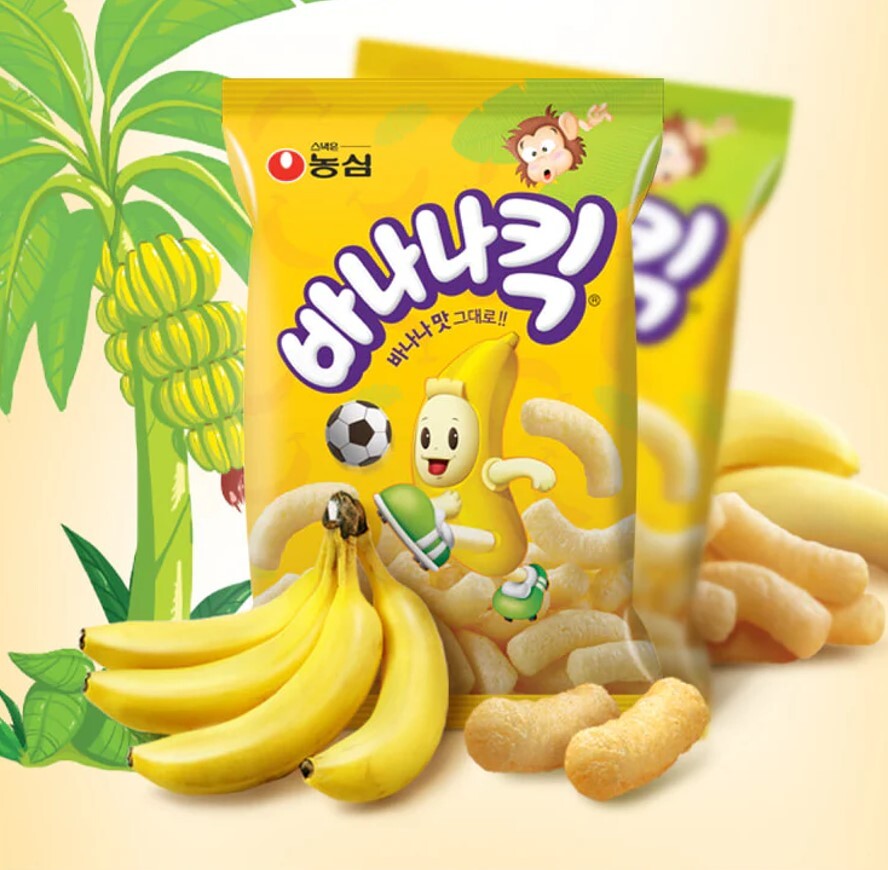 韓國 農心 香蕉 風味 脆條 75g