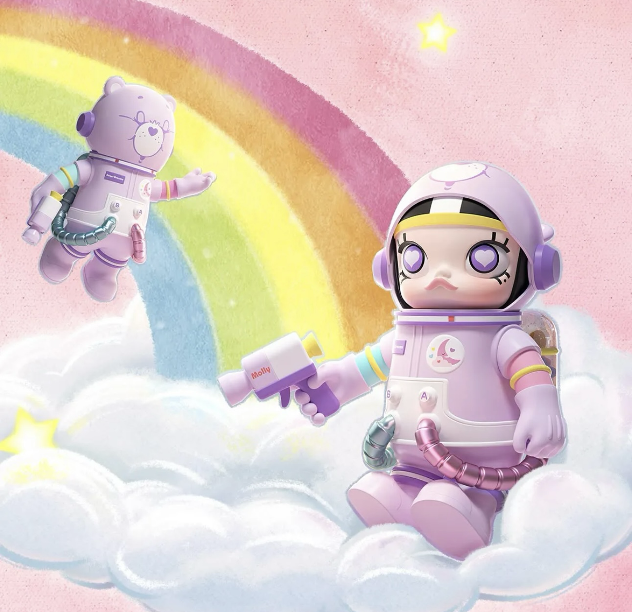 🎏預訂🎏MOLLY-MEGA SPACE MOLLY 400%+100% 甜夢熊