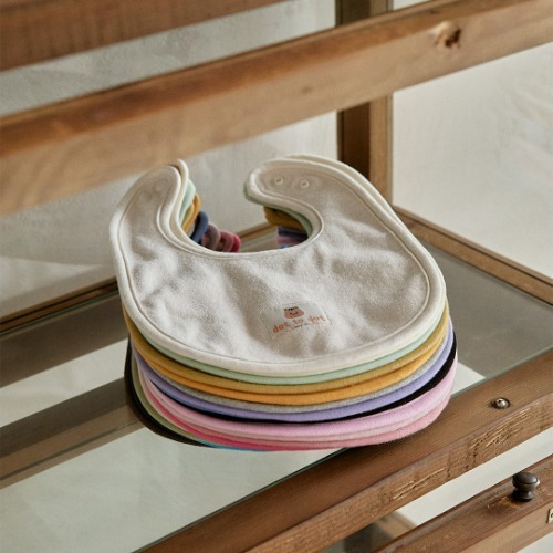 DTD‌夢幻漸變馬卡龍系列-毛圈布雙面圍嘴