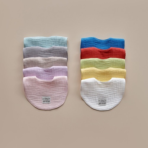 Rainbow20色6重棉紗圍嘴(追加10種新顏色)