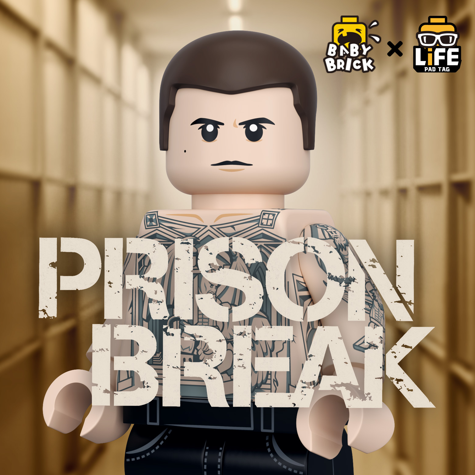 [Baby Brick X Life Brick][In Stock] Prison Break - Michael Scofield [PADprinted]