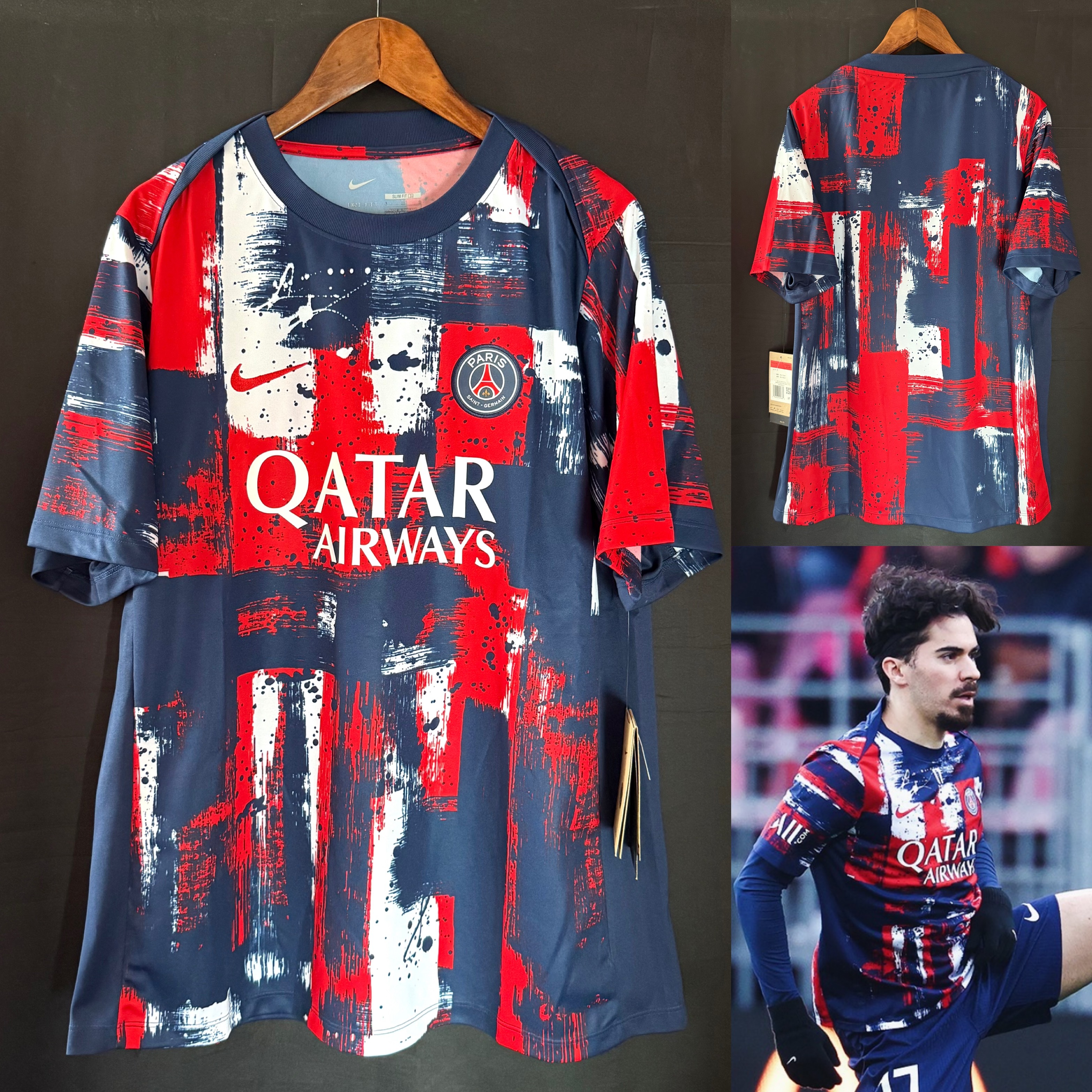 (全新有牌) PSG 巴黎聖日耳門 2024-2025 Nike 訓練球衣