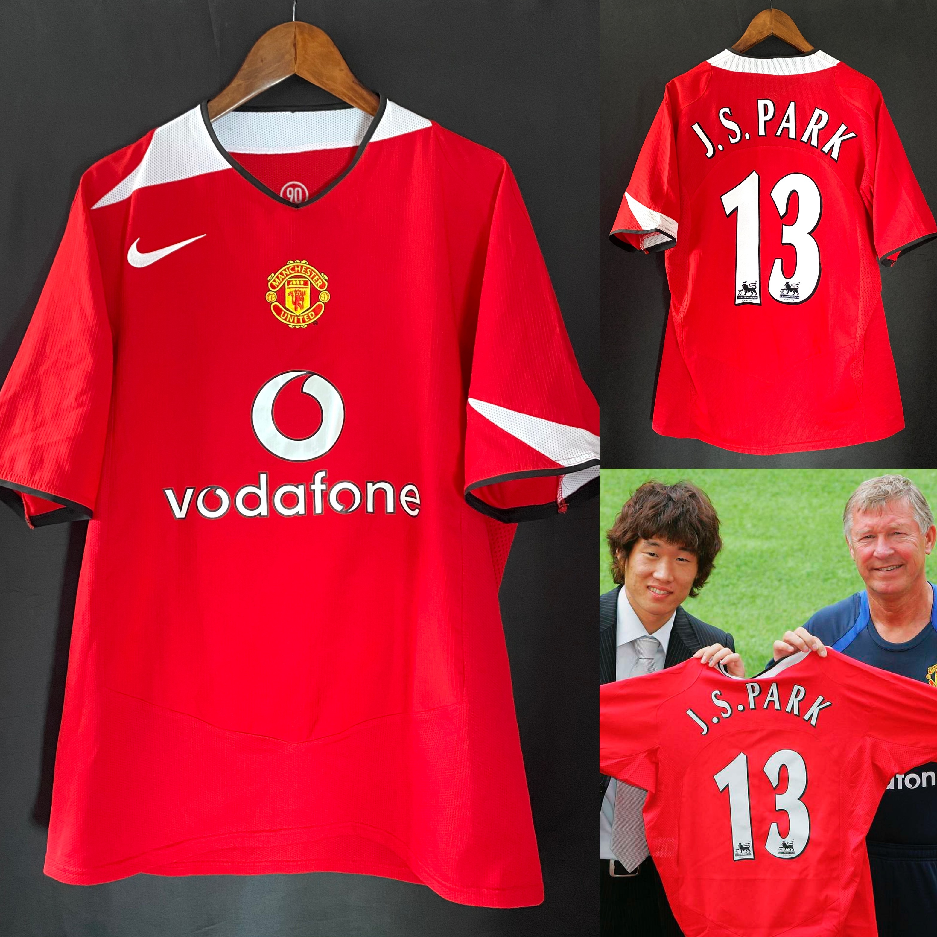 曼聯 2005-2006 Nike 主場球衣 #13 J S PARK