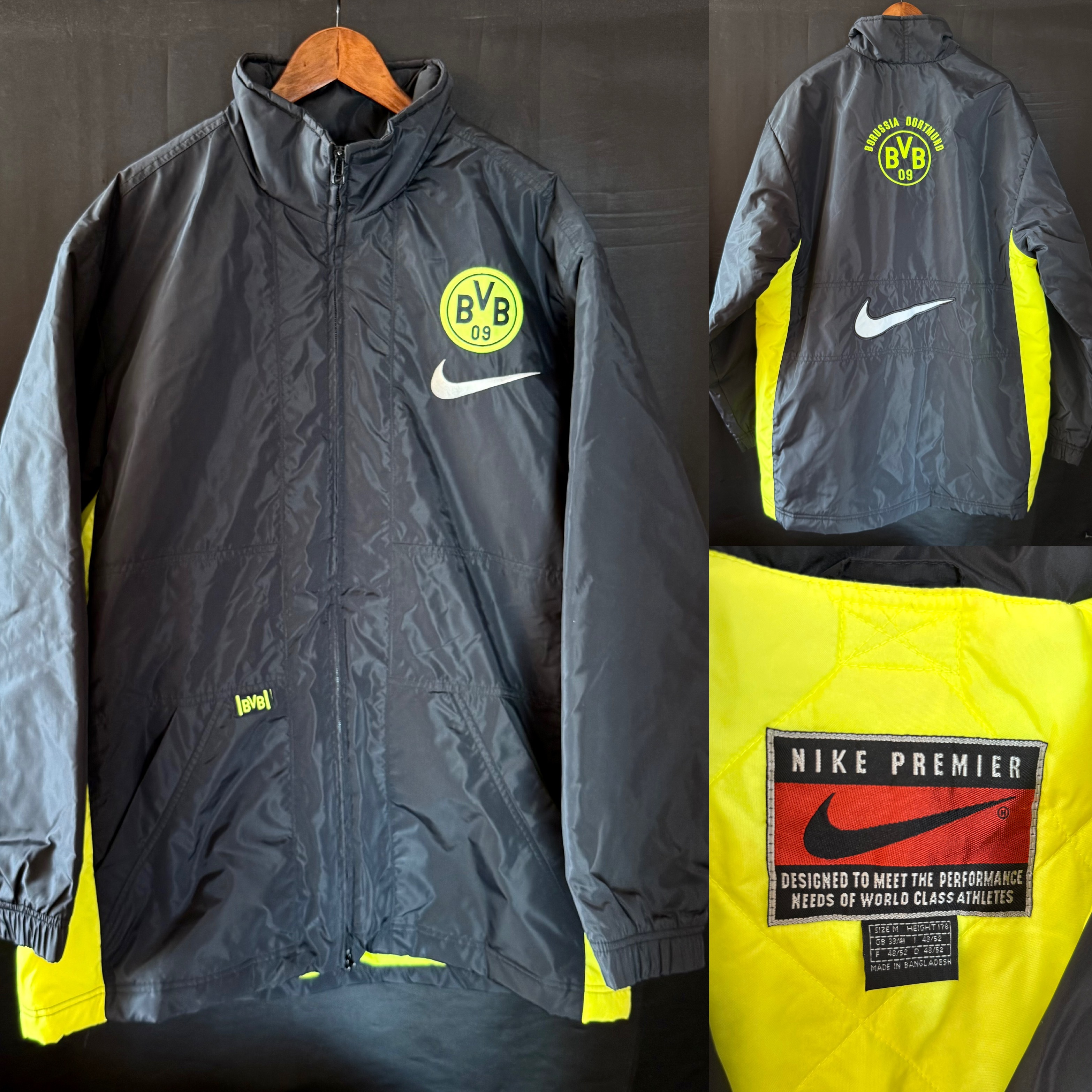 Borussia Dortmund 1995-1996 Nike Winter Jacket Coat