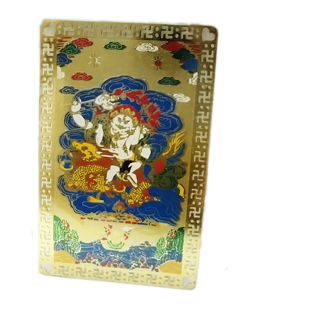 白財神{銅片}雷射小佛卡【十方】123605