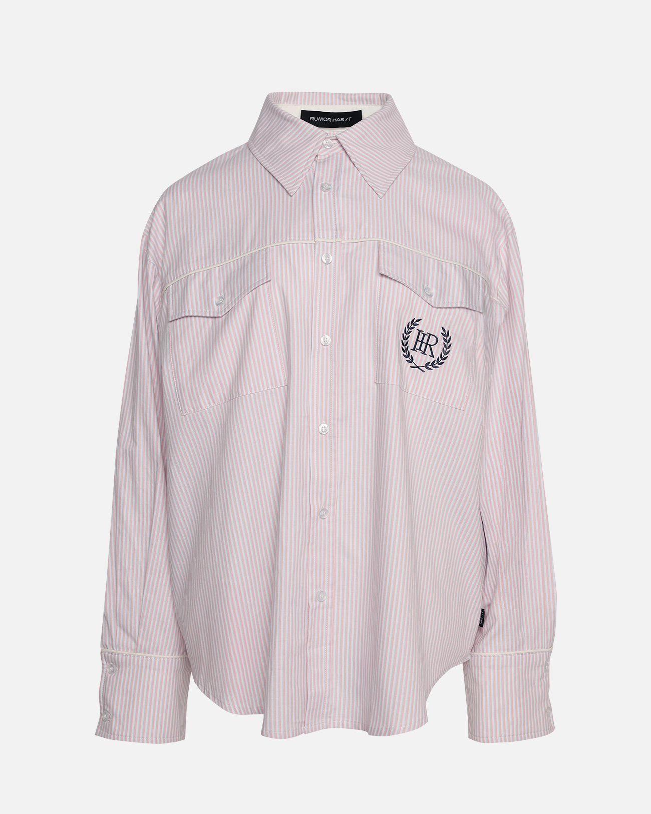 Preppy Oversized Stripe Shirt