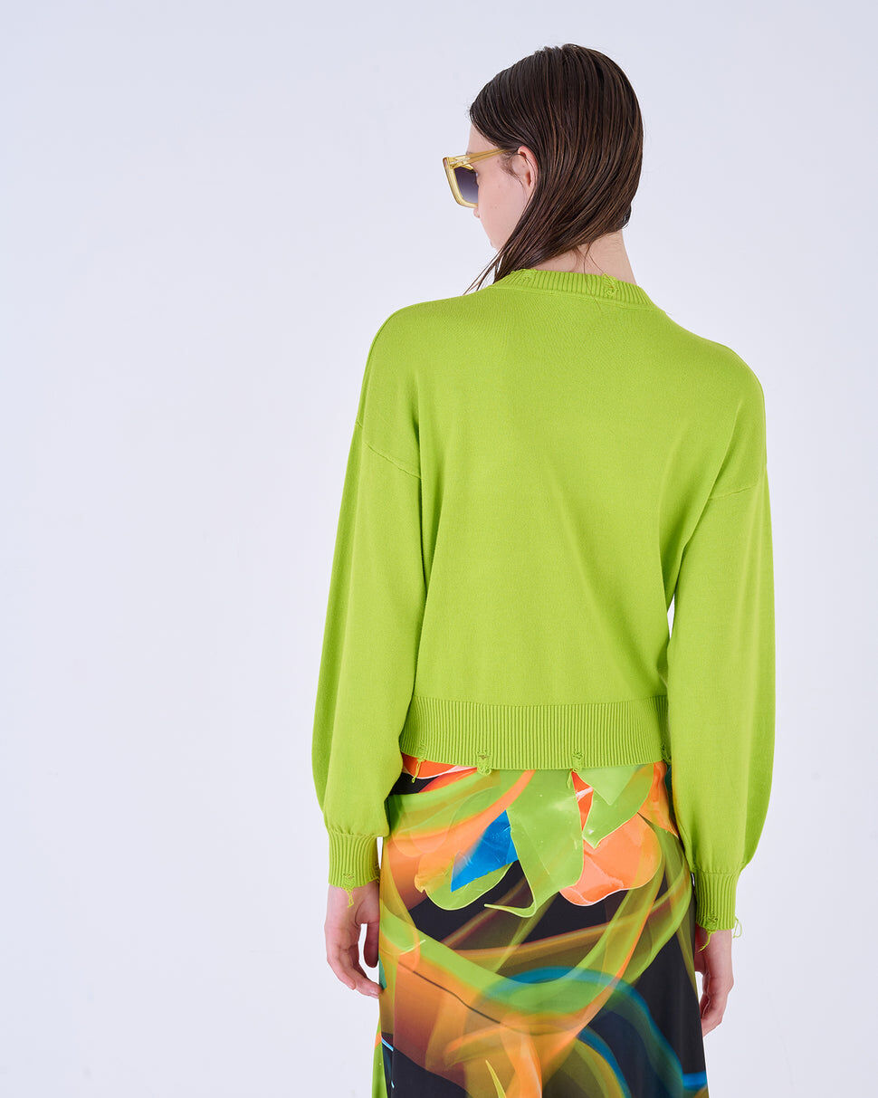 【Silvian Heach】性感挖洞短袖針織