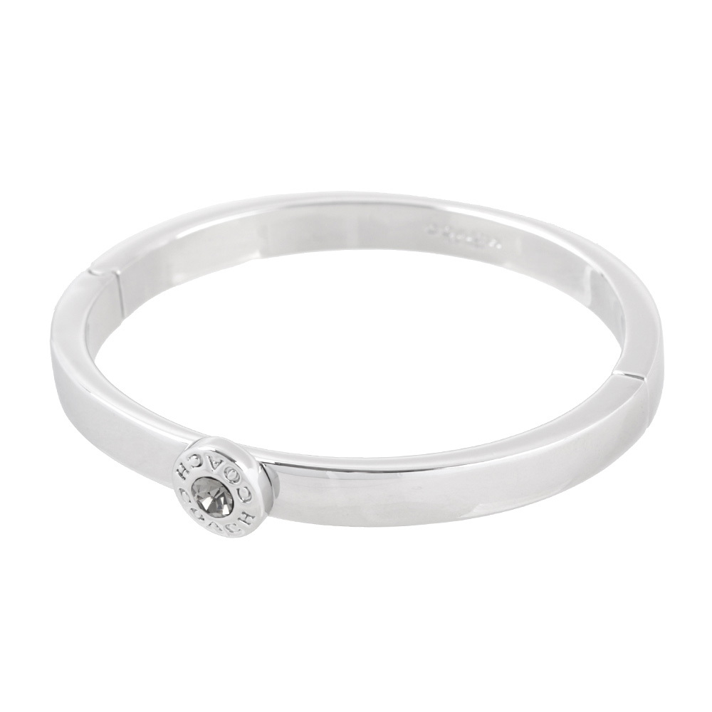 【COACH】水鑽圓圈不可調手環(銀色) C0199 SLV