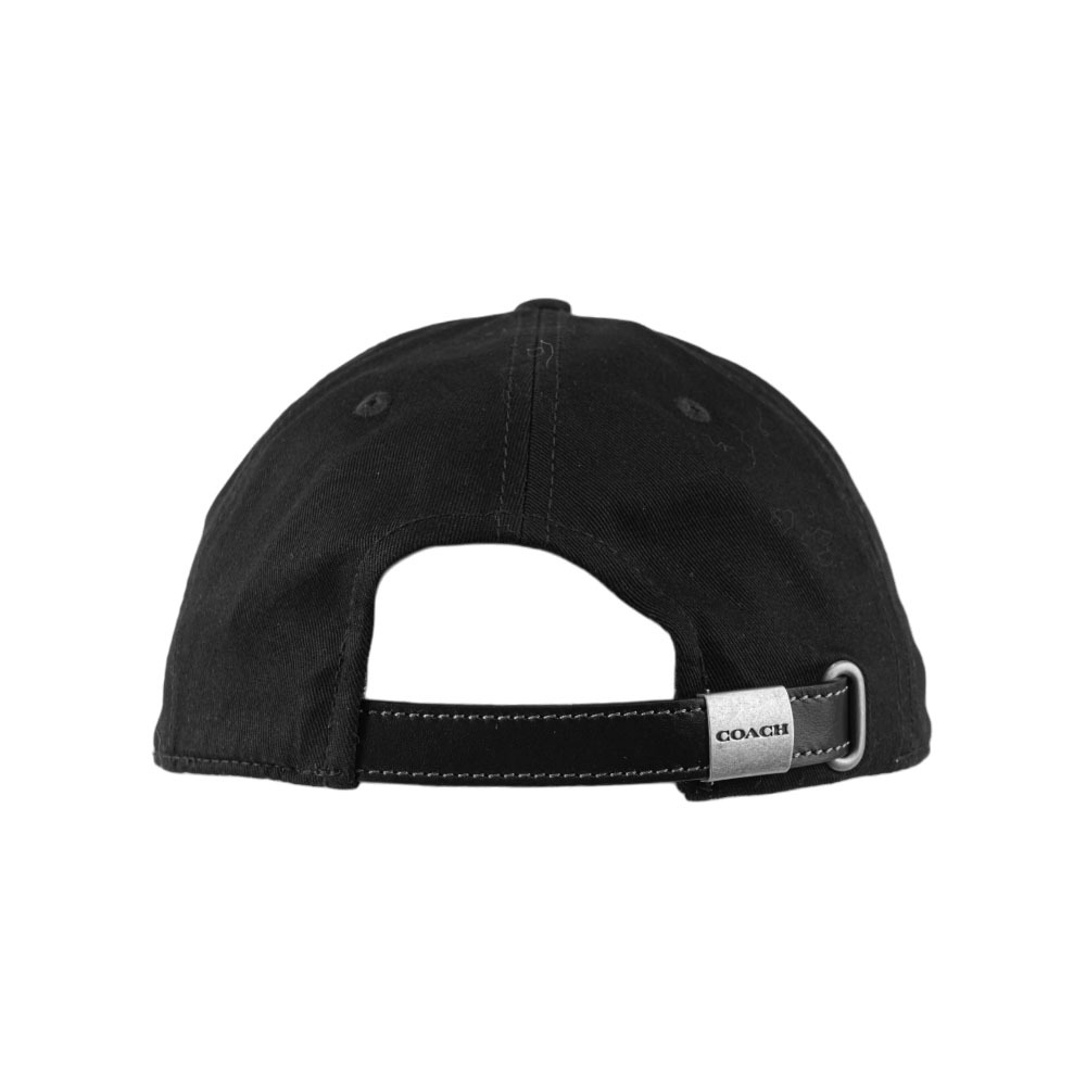 【COACH】刺繡標誌棉質棒球帽 XS-S / M-L (黑色) CAA64 BLK