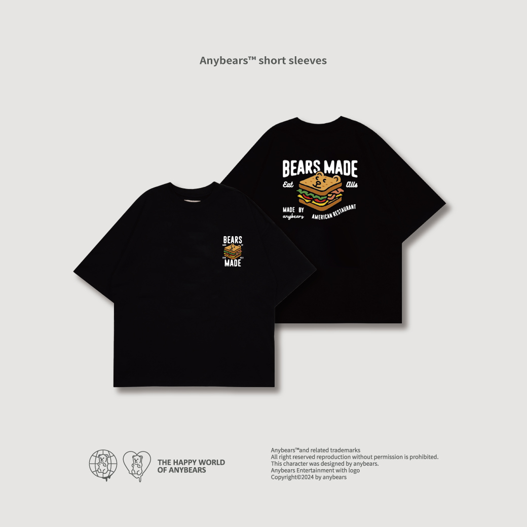 ANYBEARS® Sandwich BEAR 三明治熊 短Tee