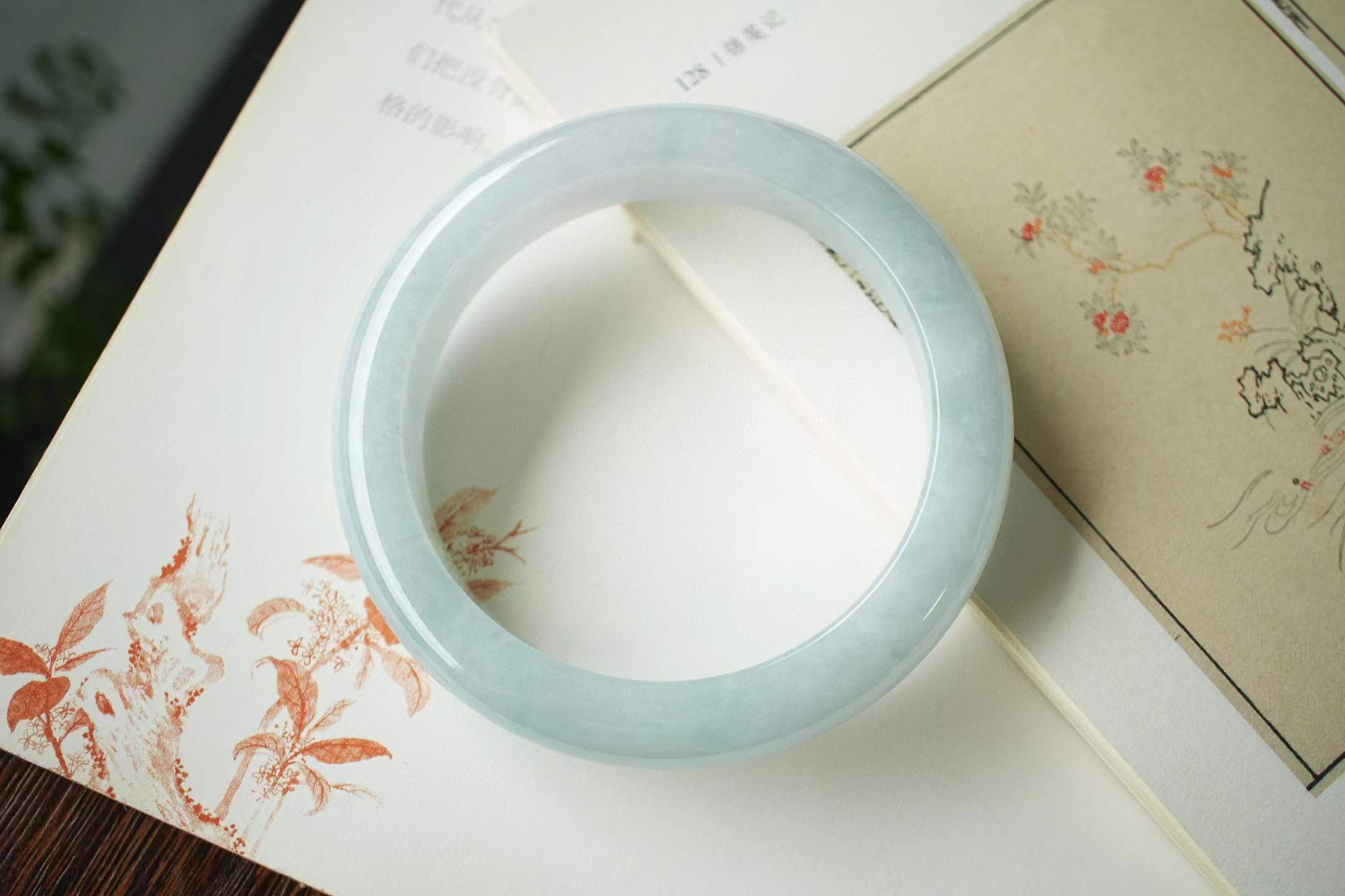 59878 60.4mm冰種翡翠正圈手鐲 (60-62)