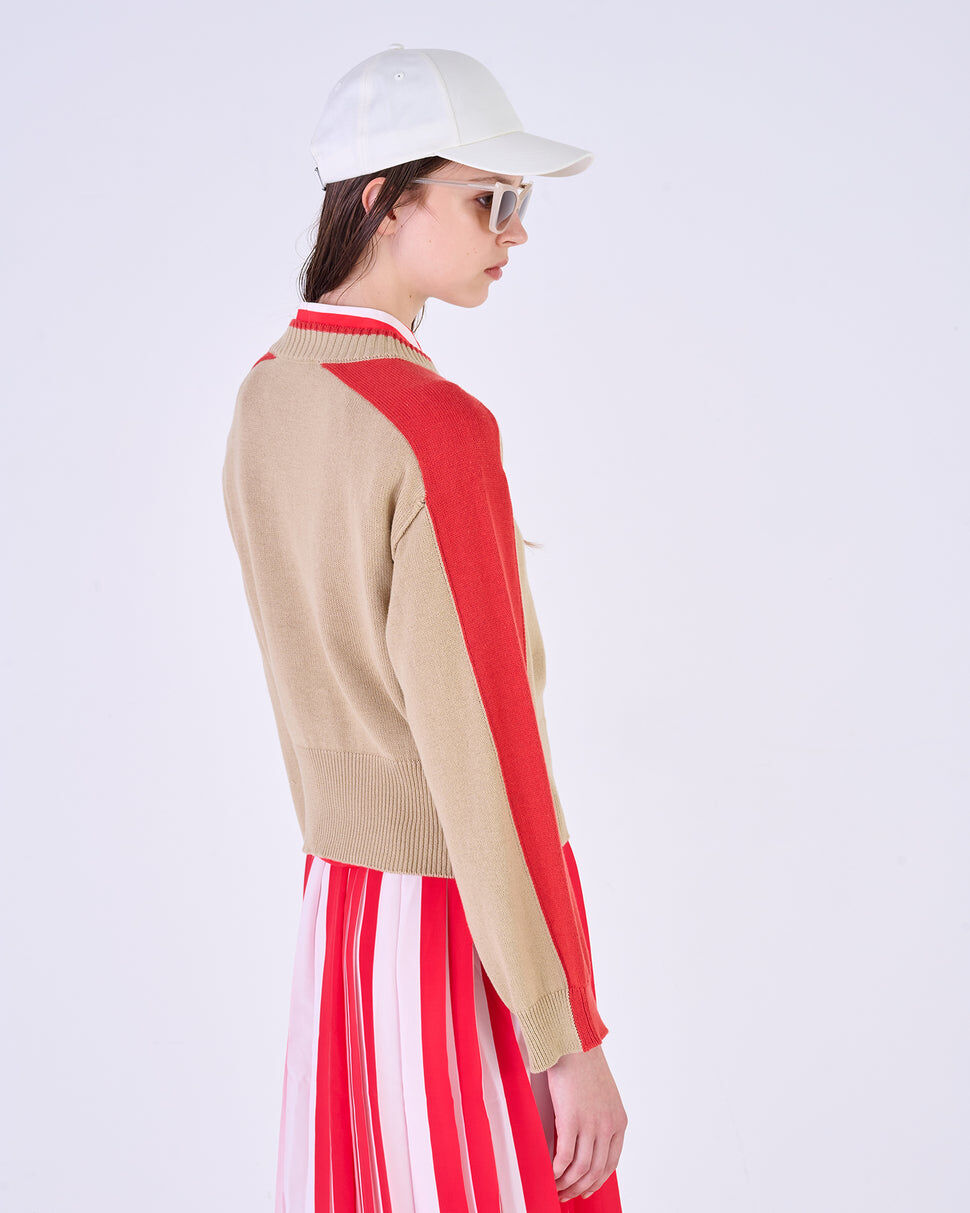 【Silvian Heach】撞色滾條針織