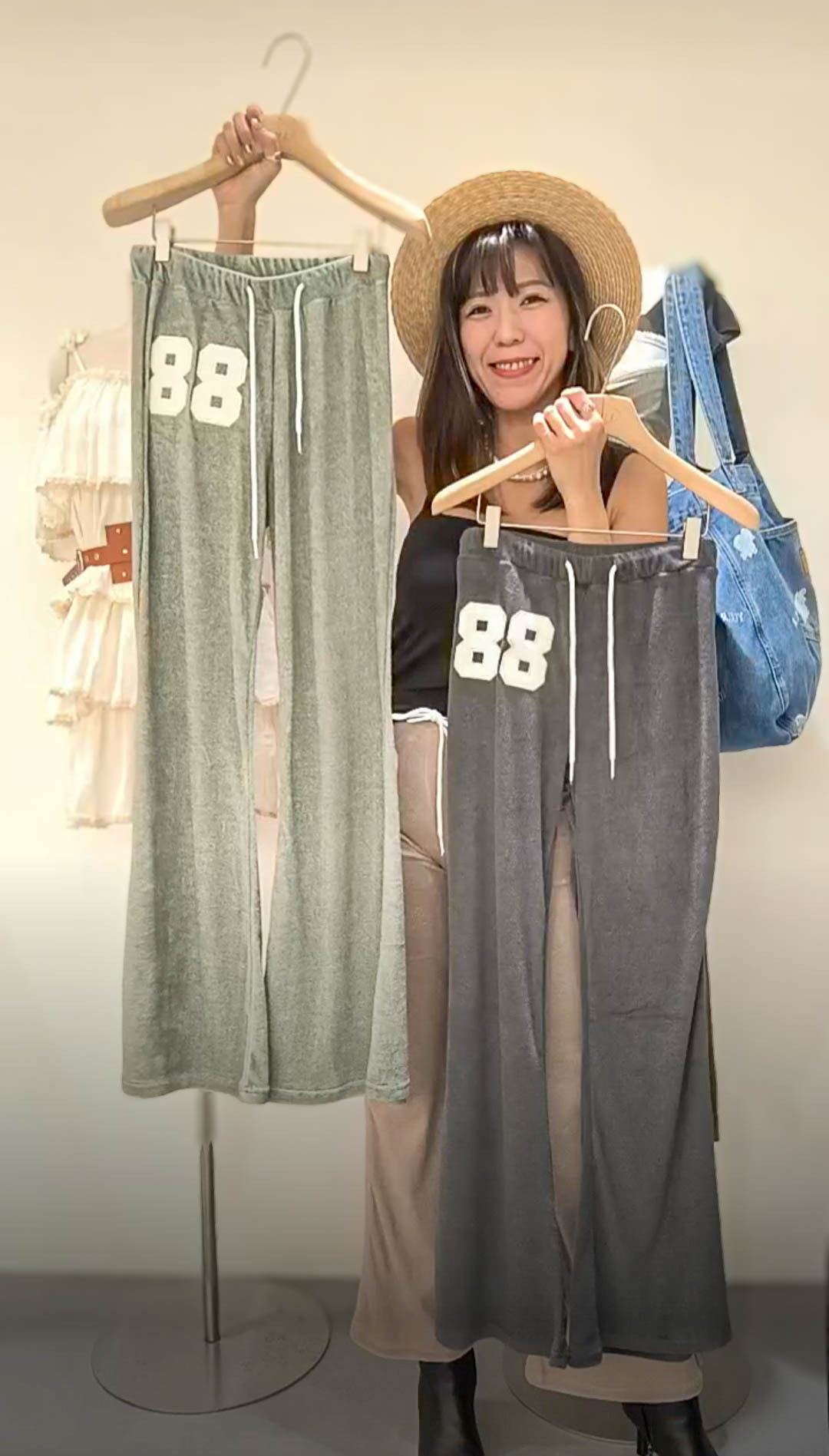 📢PM_K4503  ▶️88棉長褲 👉(尺寸偏小)Free size W:29" H:cm L:104cm👈