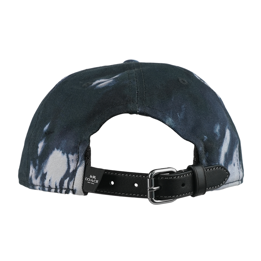 【COACH】渲染設計棉質棒球帽 M/L (藍色) CV528 BLU