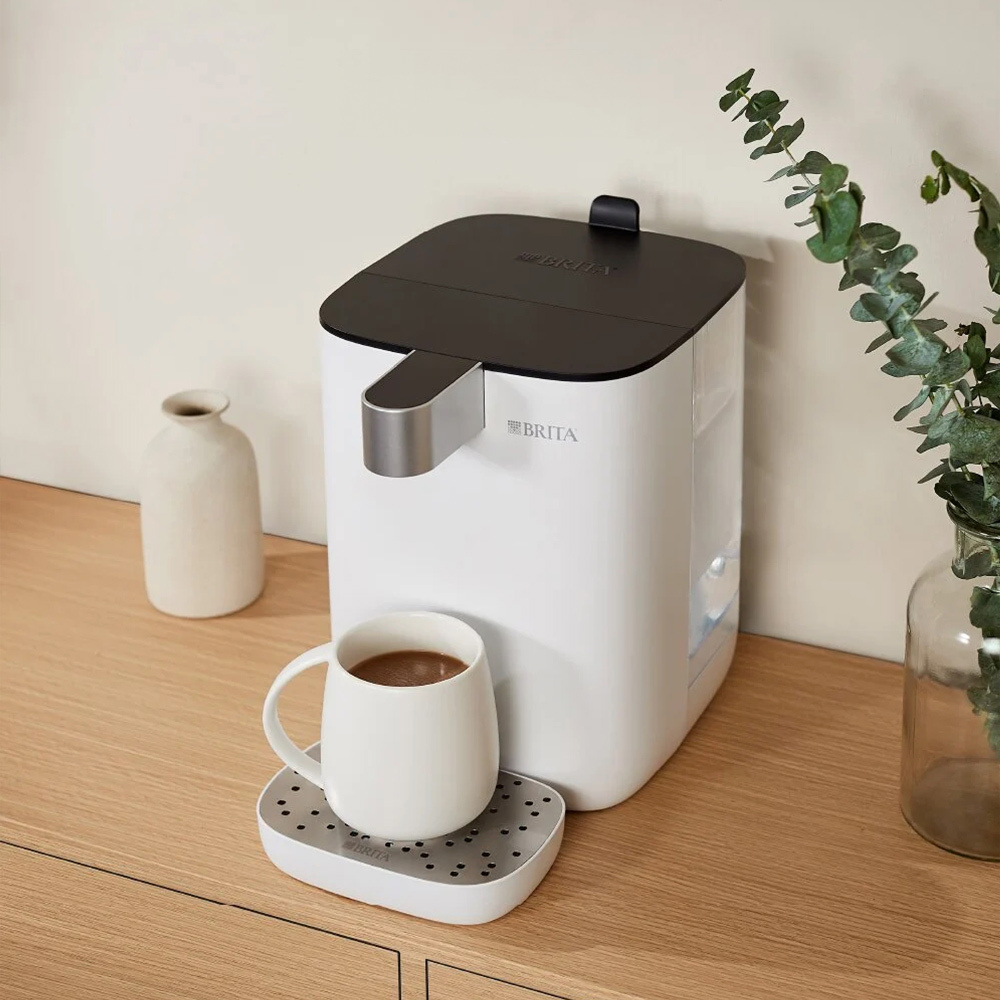 【Beutii 質感家電選品】BRITA Model ONE瞬間滅菌開飲機+去水垢專家濾芯*12(共13芯)