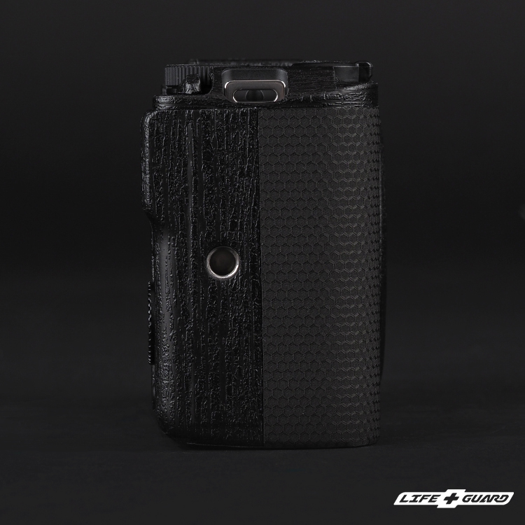 LIFE+GUARD Canon EOS R50V 相機鏡頭貼膜側面展示圖