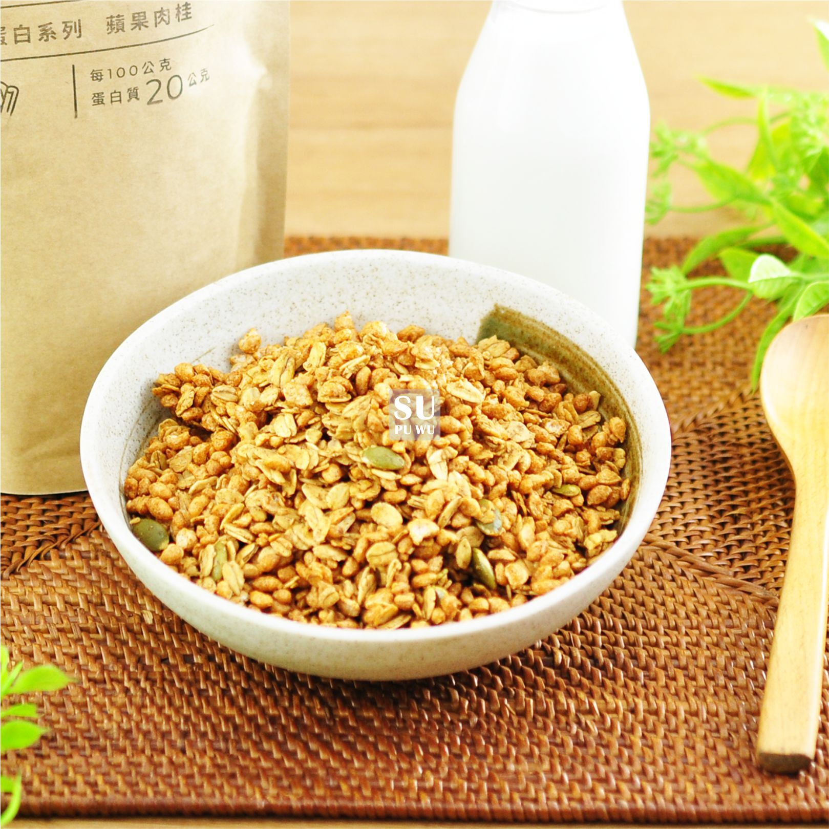 〔穀卡卡〕蛋白燕麥脆片- 蘋果肉桂