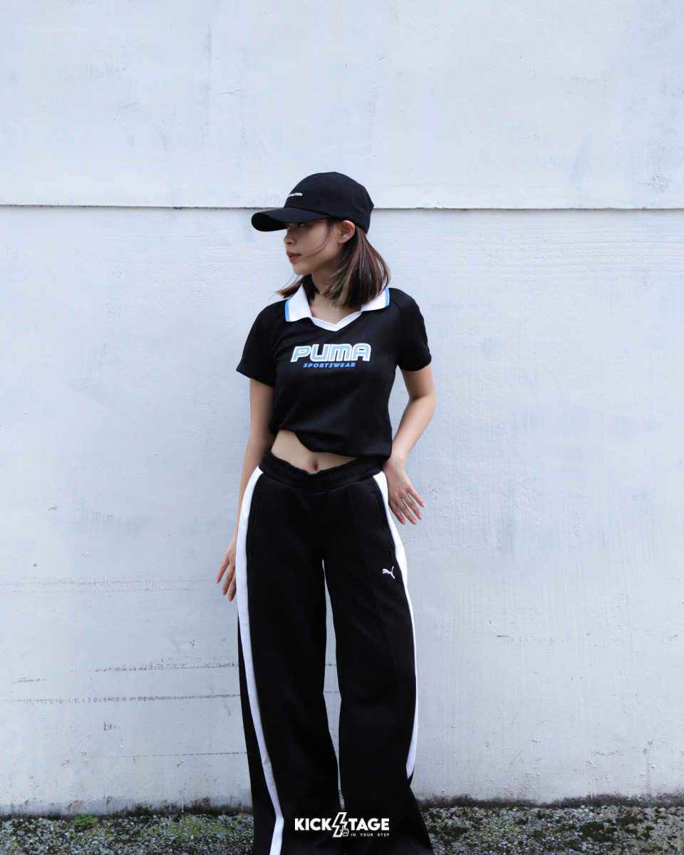 女款 PUMA BTG POLO W 黑 藍 Polo衫 短版 王淨同款 足球 透氣 運動 休閒 短TEE【631726】