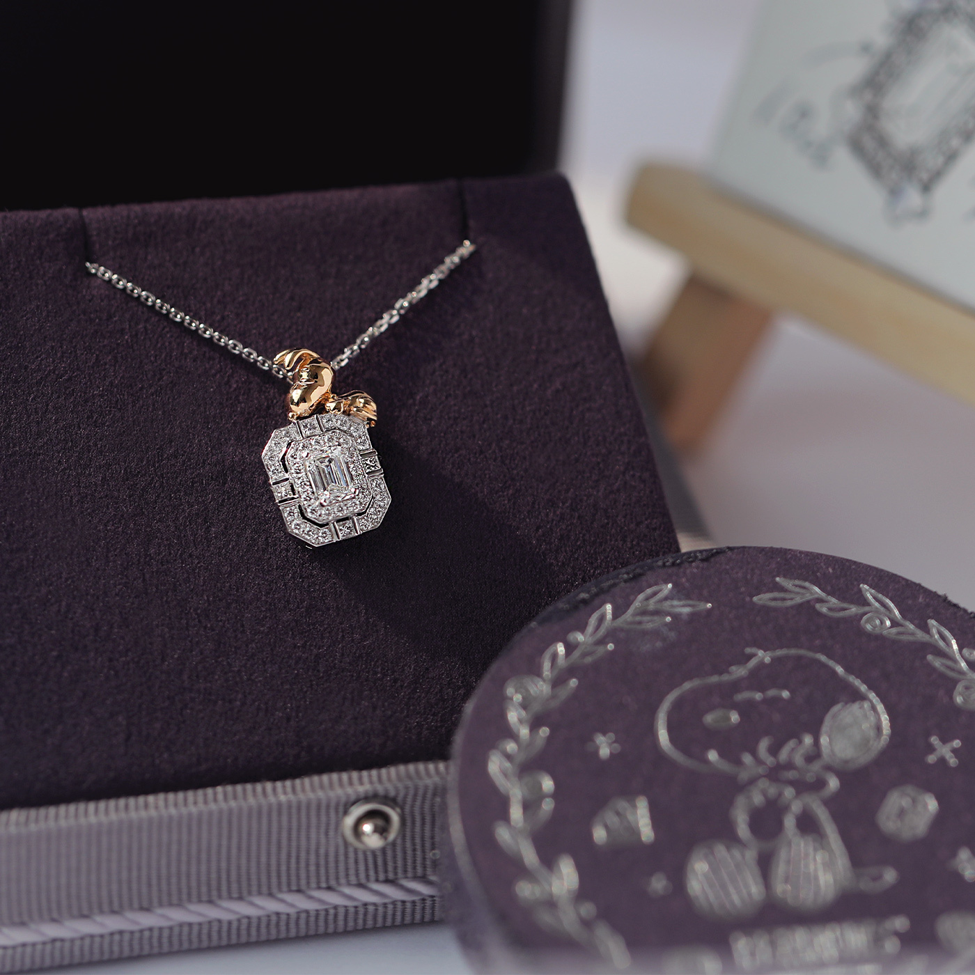 SNOOPY｜閃爍之夢 — GIA50分鑽石項鍊