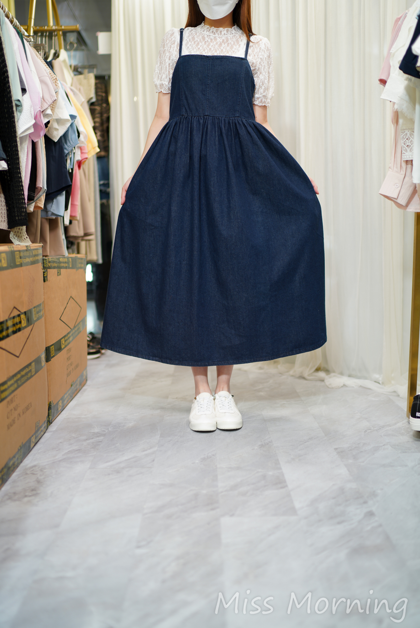 可調吊帶牛仔OPS(14615)