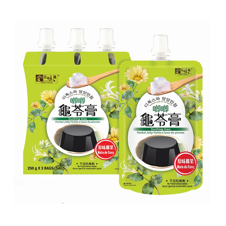 美味棧 原味椰果唧唧龜苓膏 250g x 3