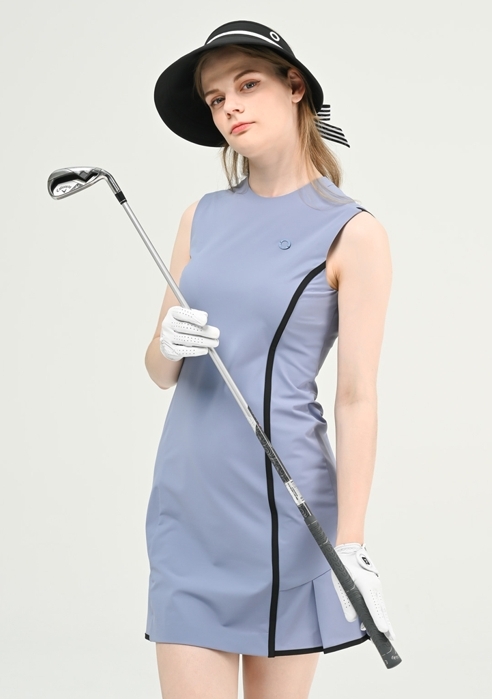 女【現貨】韓版學院風 時尚高爾夫球連身洋裝/韓國H&P設計師品牌#MW112414
