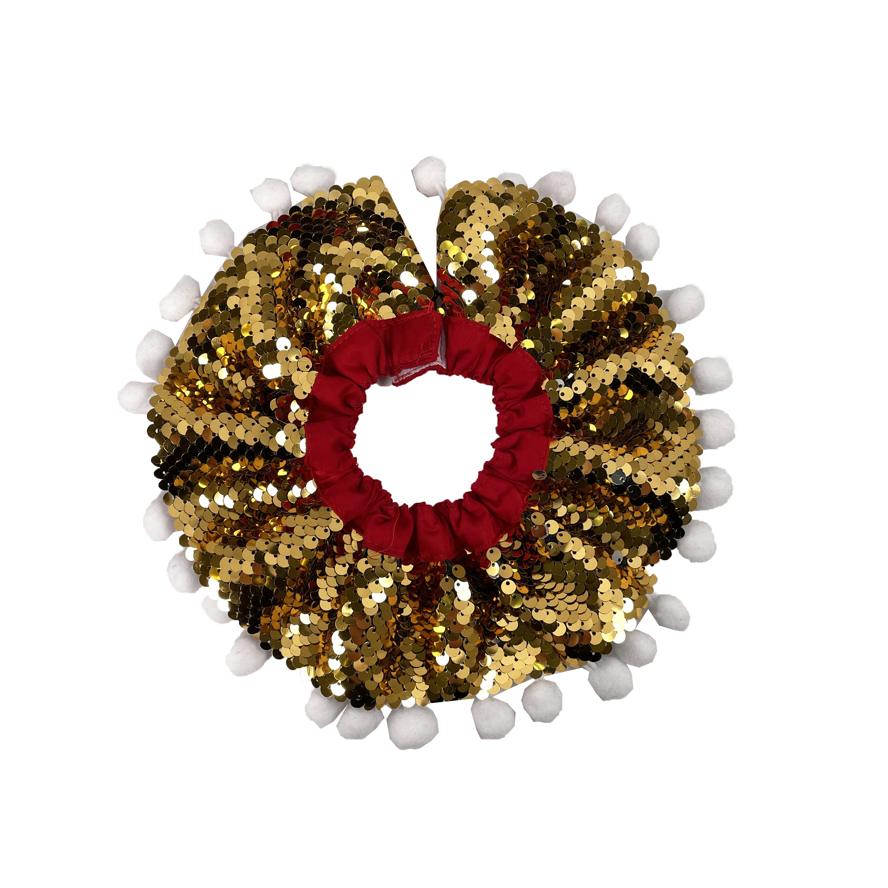 Gold Sequins Christmas Collar