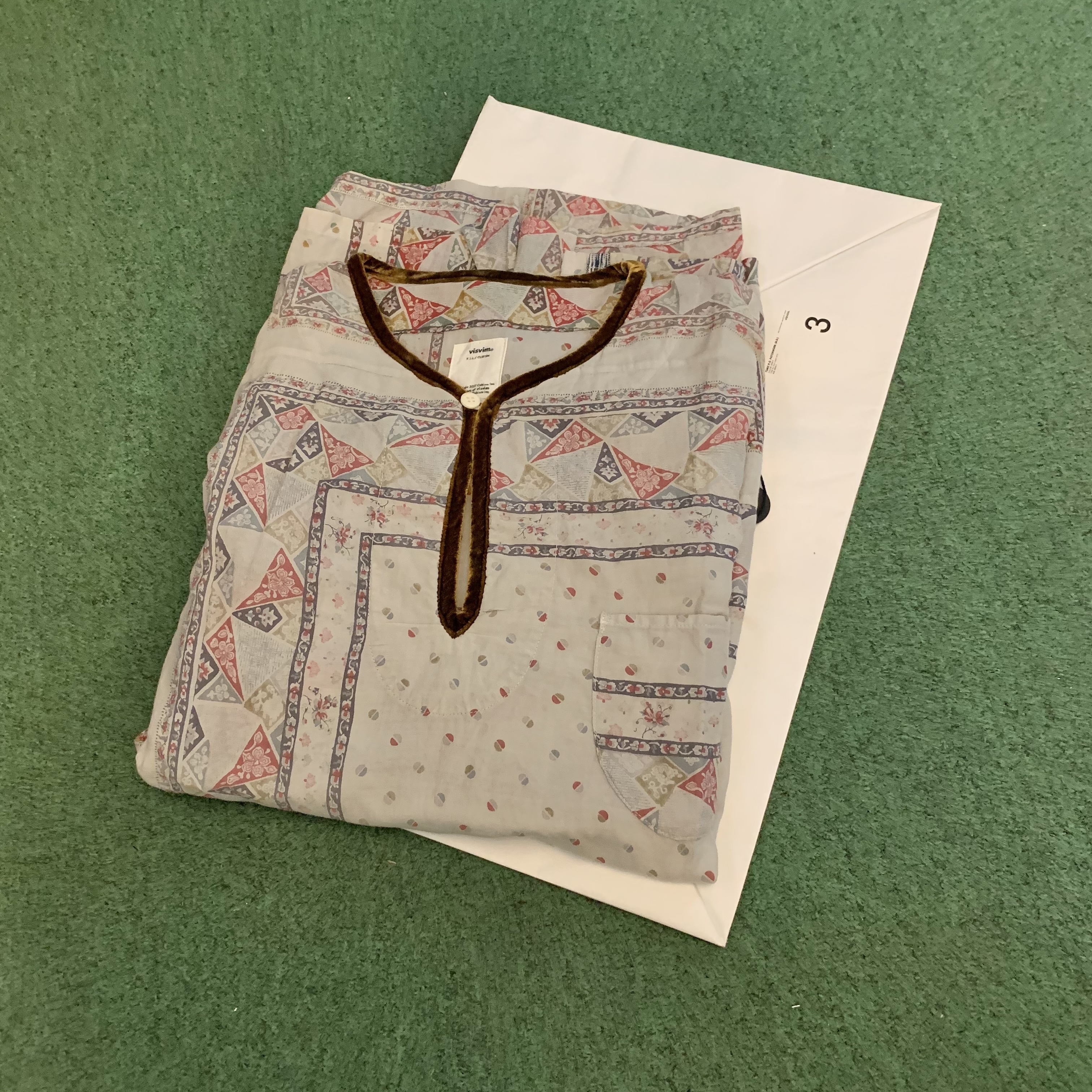 ON SALE: VISVIM TUNIC P.O PATCHWORK (NATURAL DYE 天然染) - GREY SIZE 3 IN STOCK NOW (現貨發售中)
