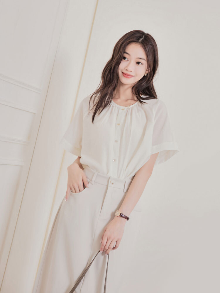 SALE500 OH！HER 日系別緻圓領上衣