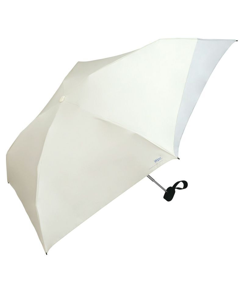 WPC -延長護背迷你陽傘 白色X灰色(801-12436-102)