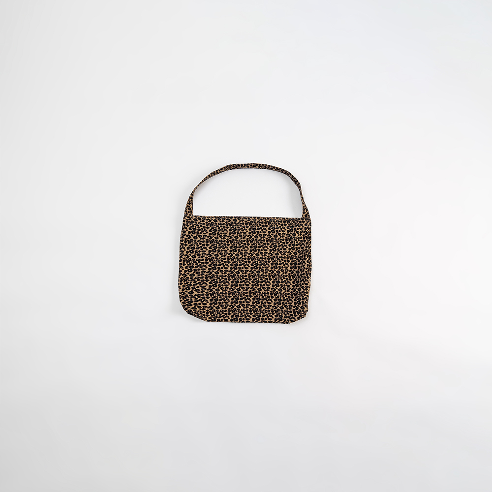 Textured leopard print shoulder bag【06010496】in stock+pre-order