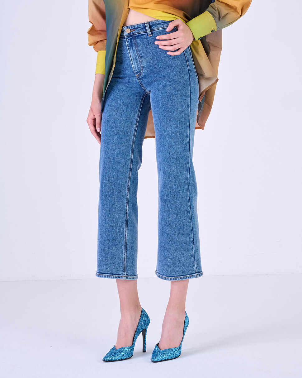 【Silvian Heach】KUTAT直筒合身牛仔褲